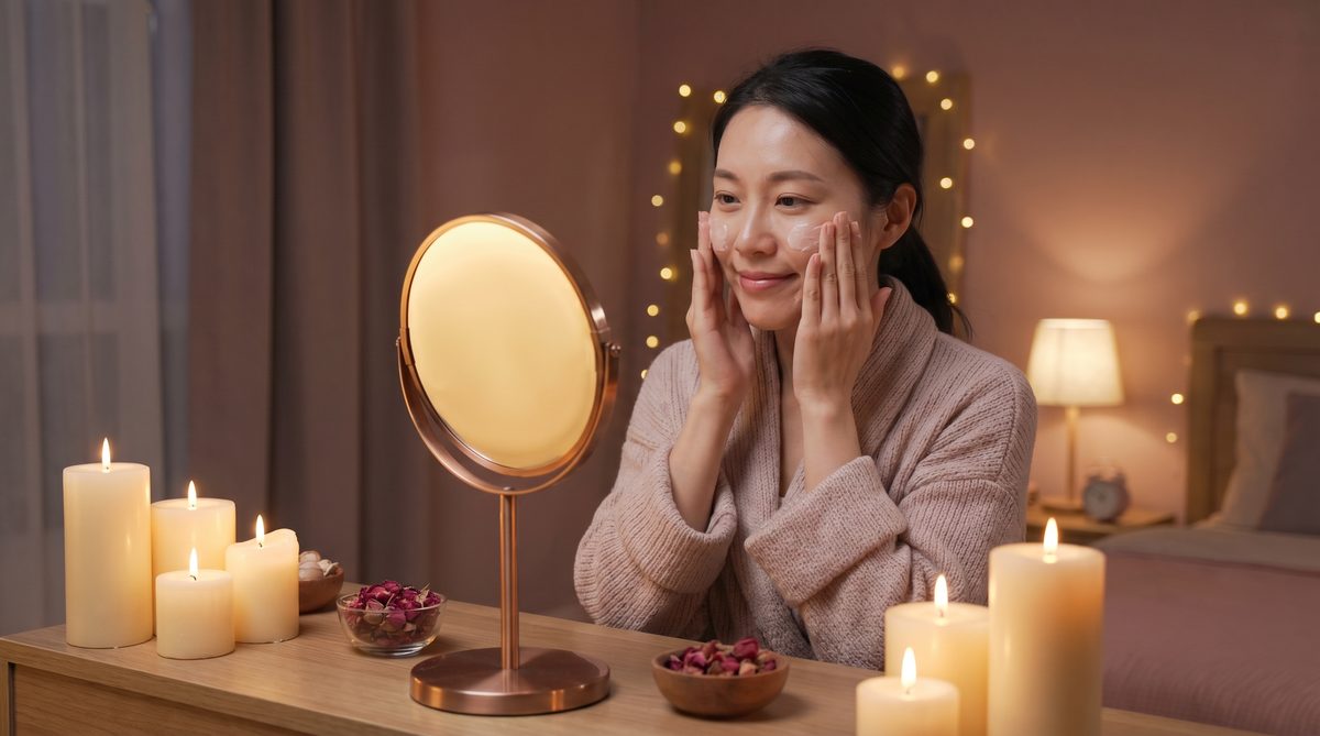 香蕉视频夜间护肤视频演示，女性自我照顾生活视频，温暖疗愈氛围，www.hre16nm.cn